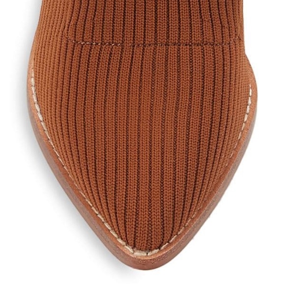 Nara Stacked-Heel Sock Booties - Picture 7 of 11